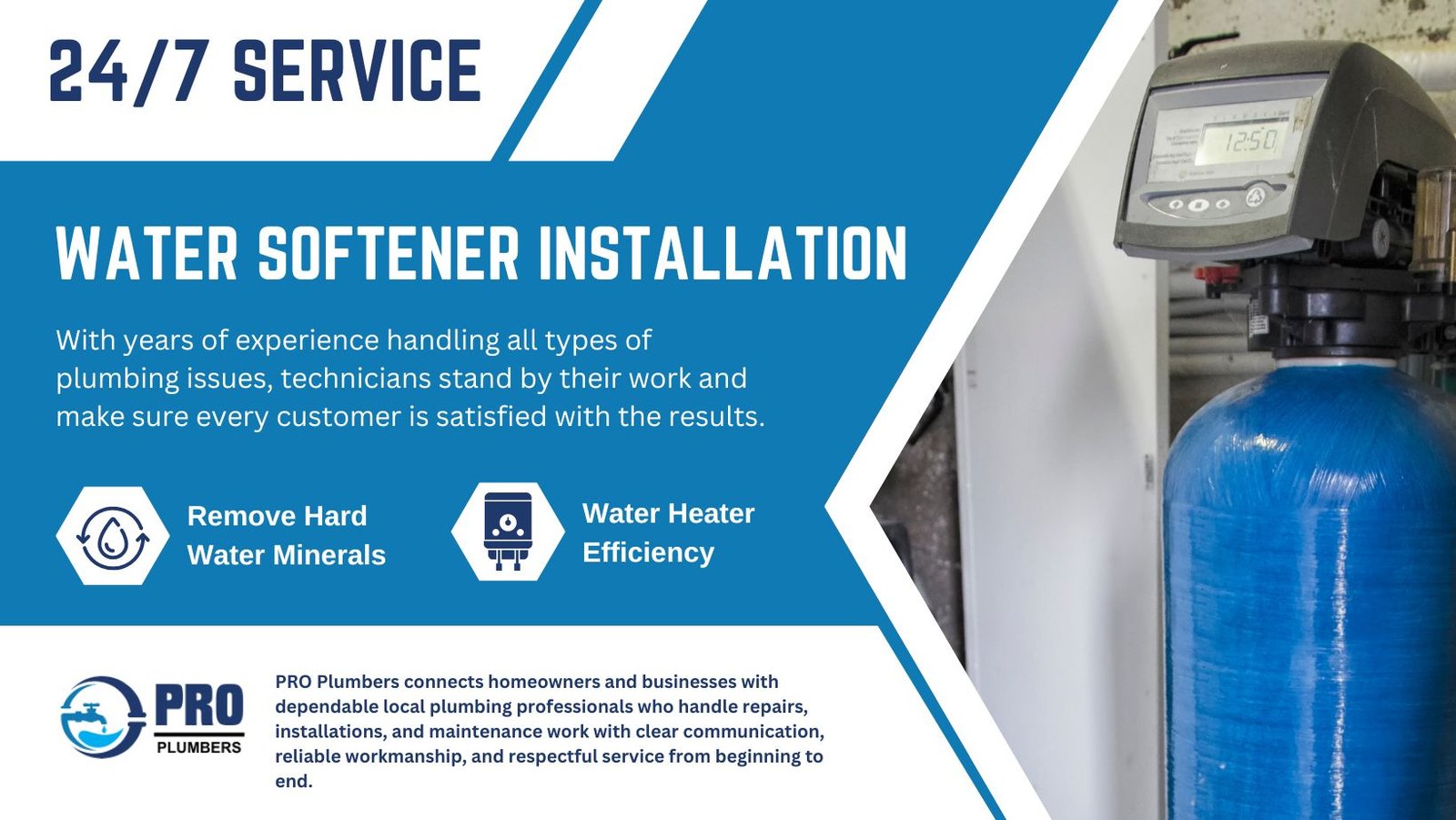 Water softener installation in Maricopa, AZ